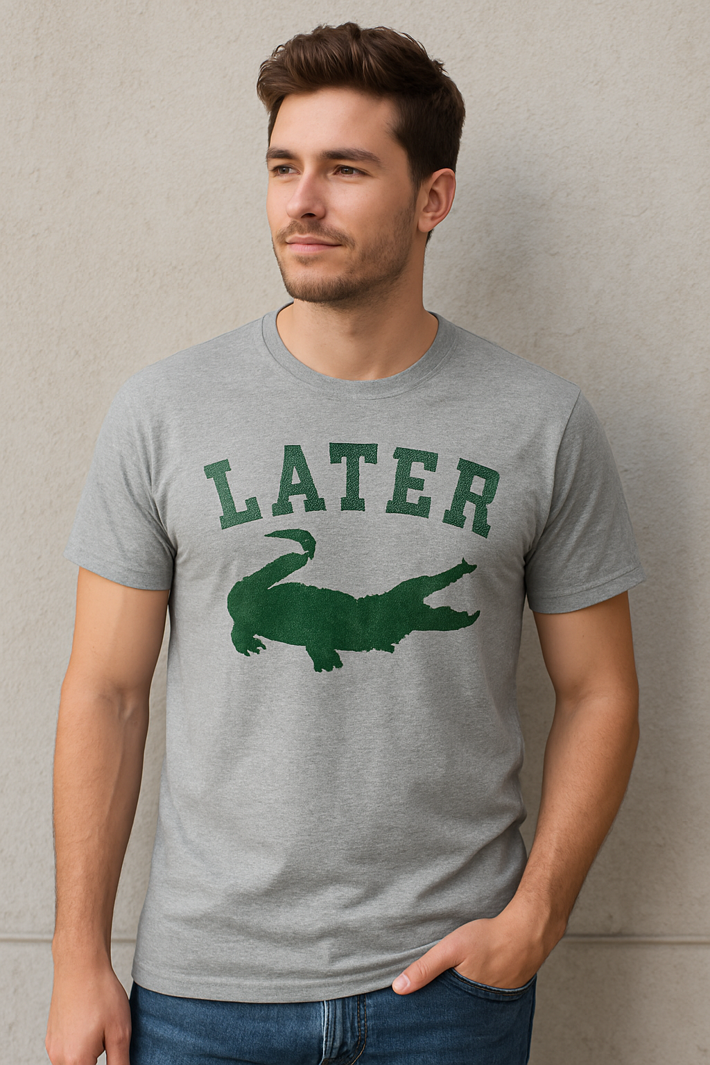 Later Gator Men’s Tee – Bold Retro Graphic Shirt