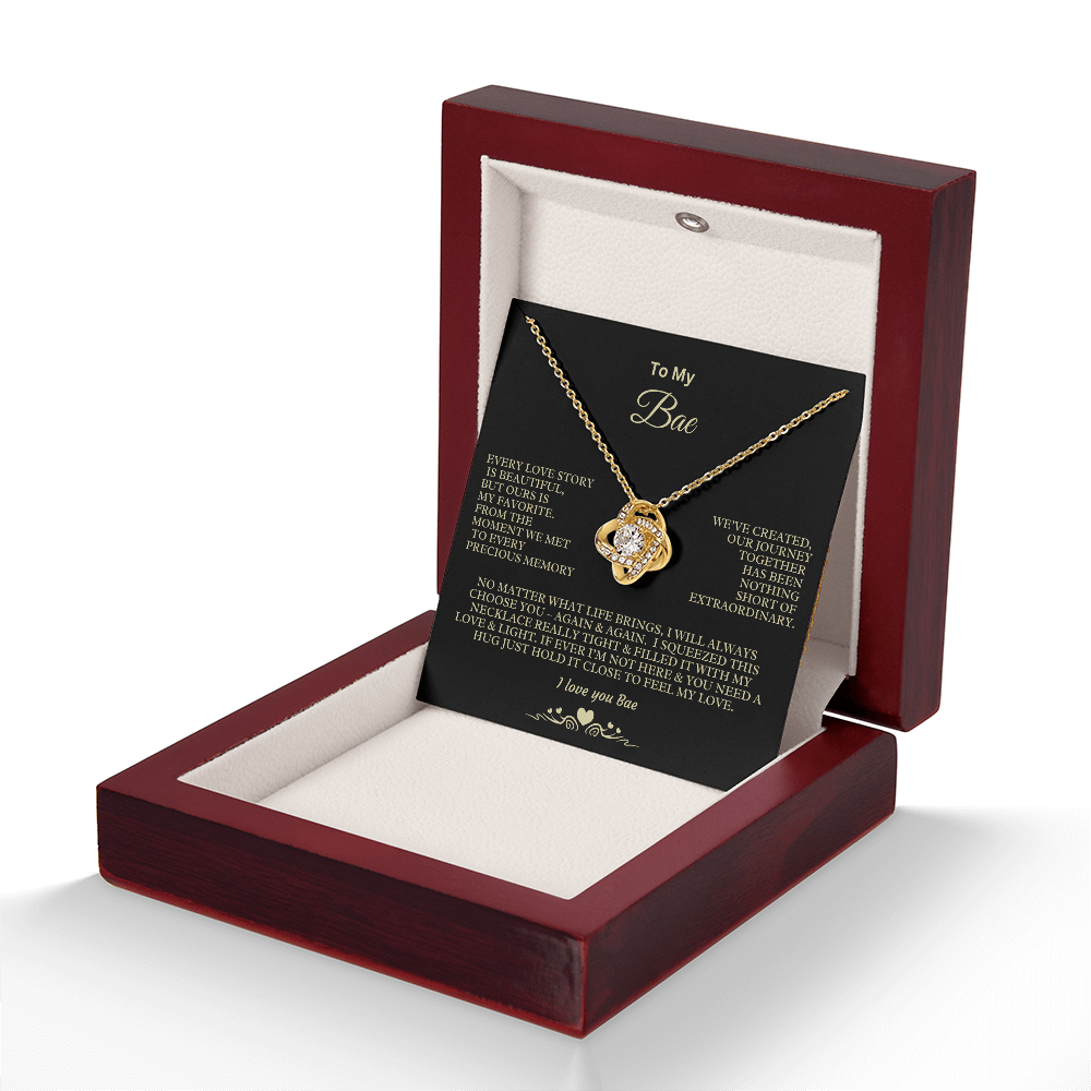 The Love Knot Necklace -To My Bae