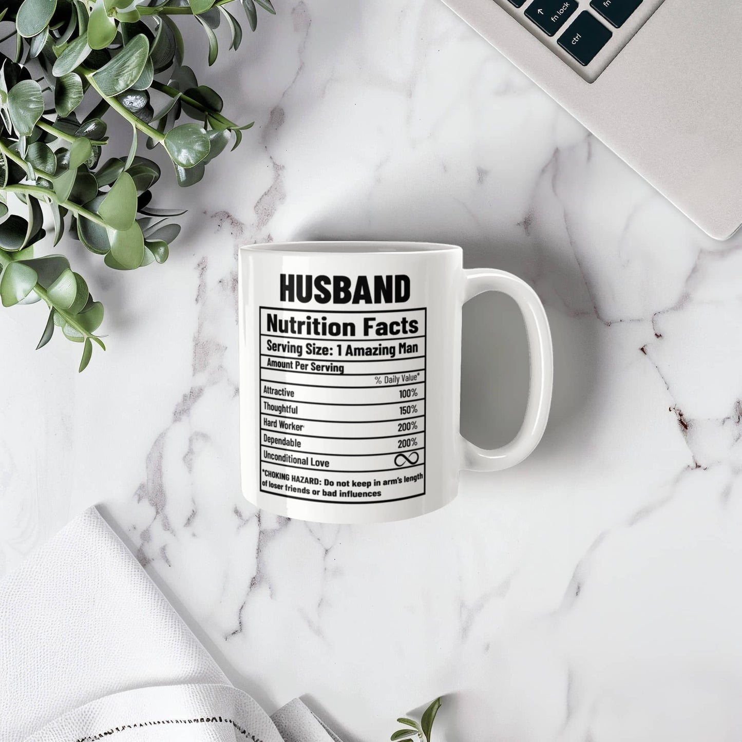 To My Husband – Sips of Love Ceramic Mug"