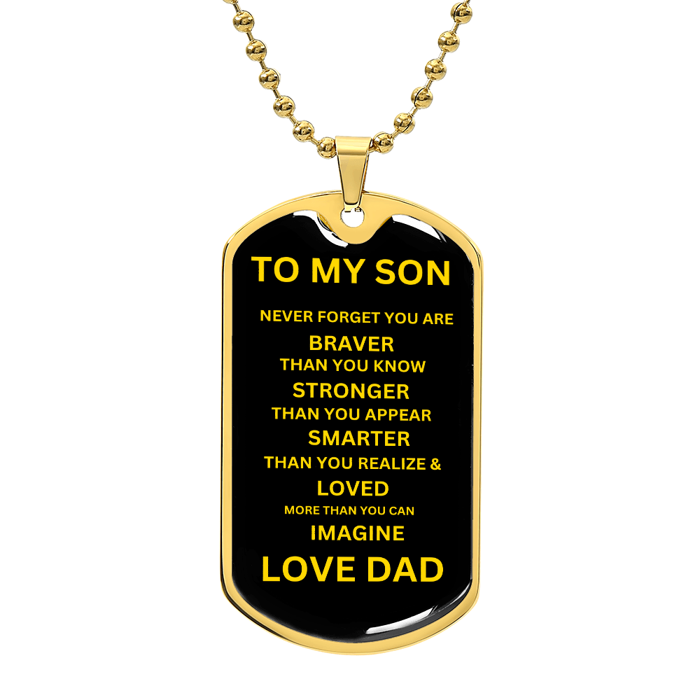 Personalized Military Dog Tag Necklace – Custom Engraved Jewelry Gift for Him