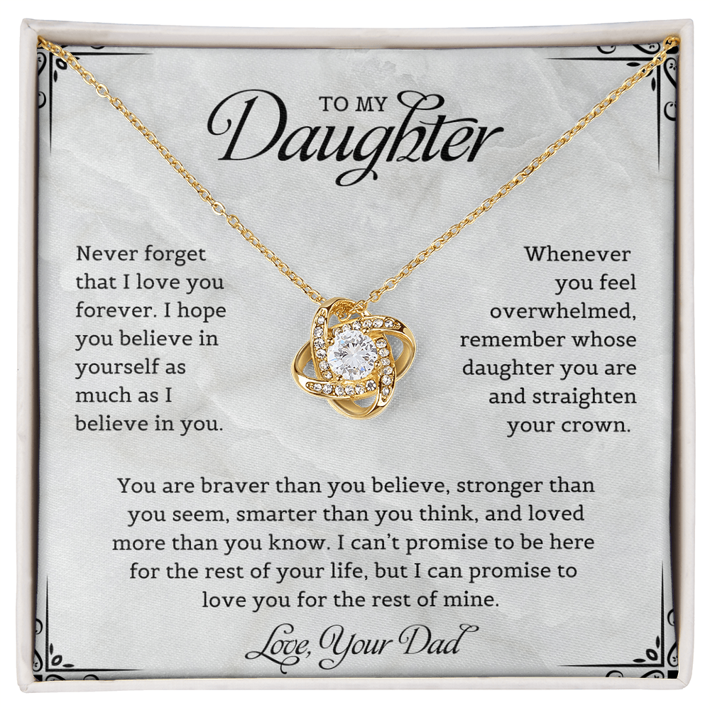 To My Daughter | Love Knot Necklace
