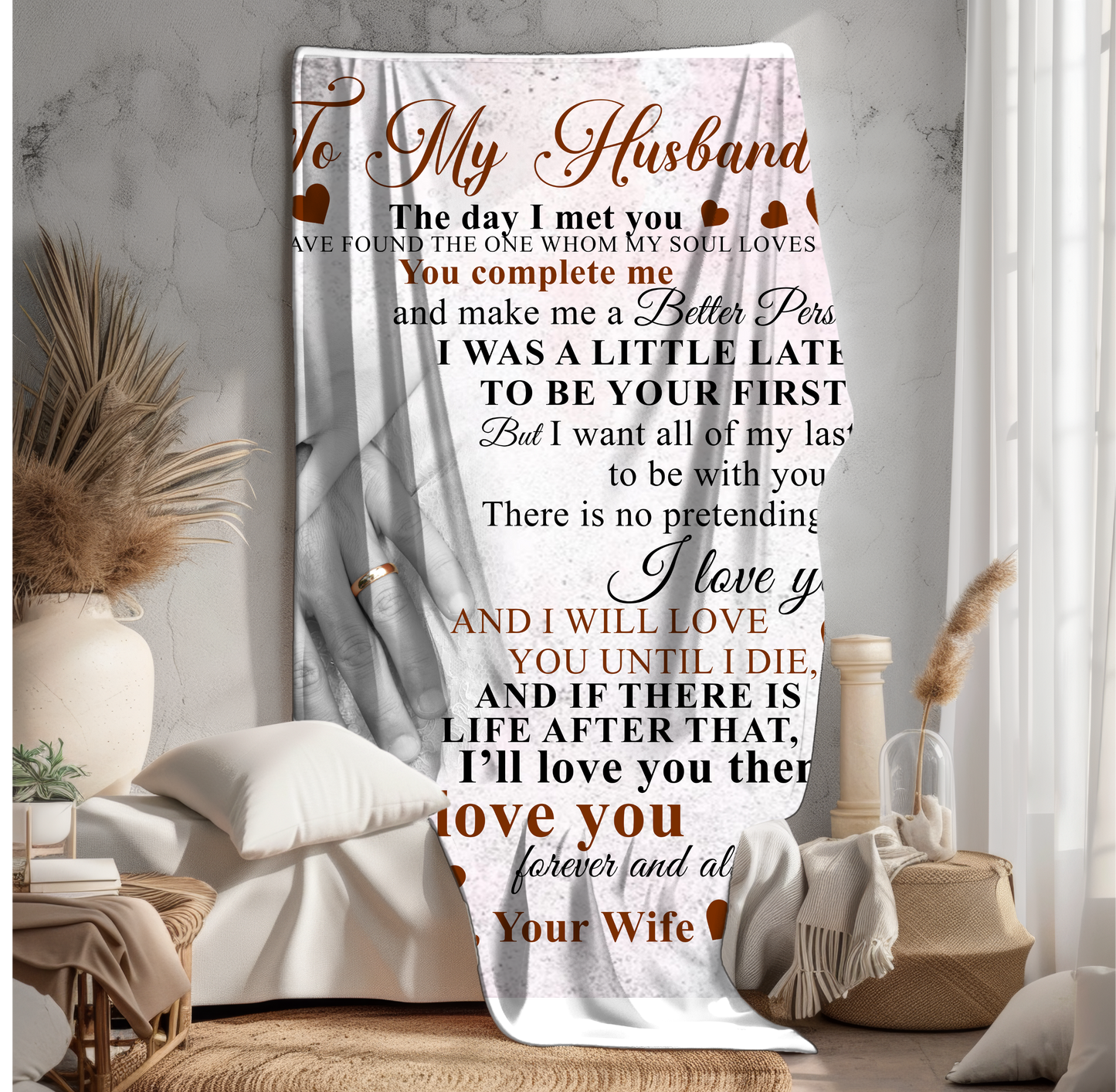 To My Husband |  Fleece Blanket