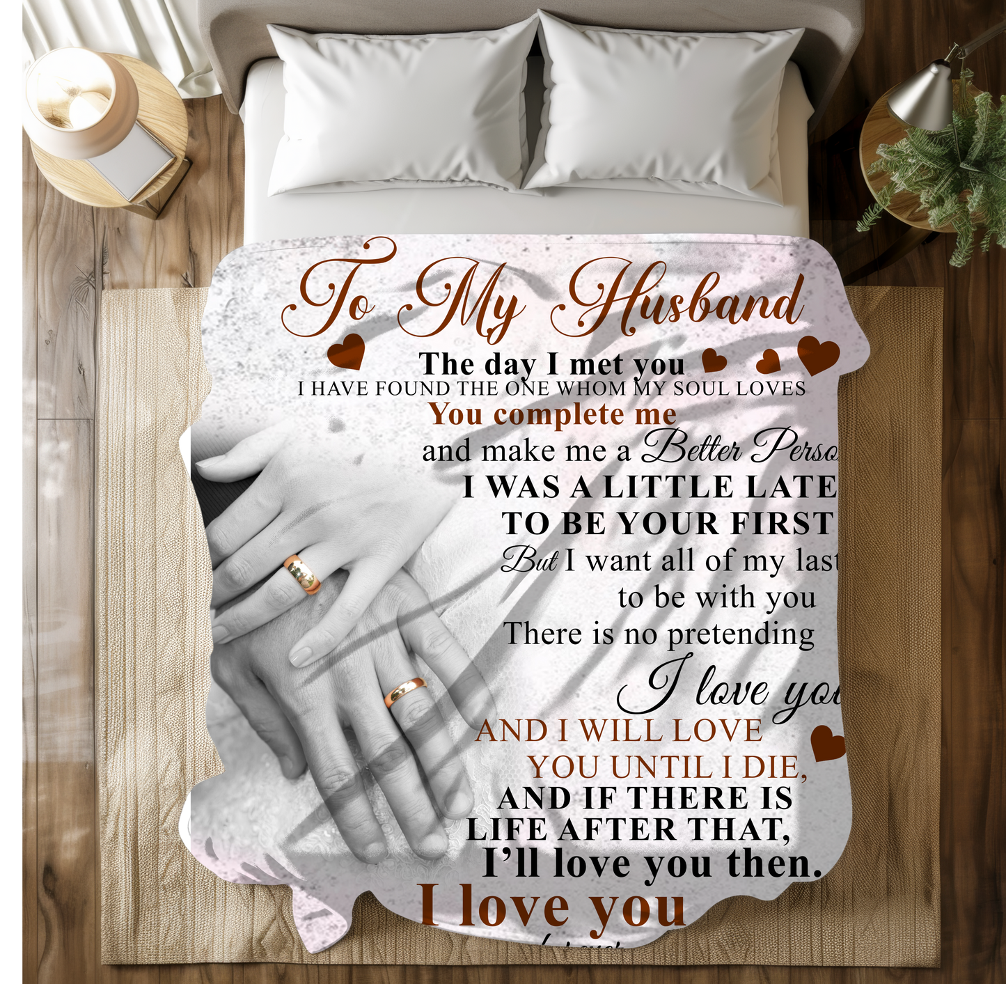 To My Husband |  Fleece Blanket